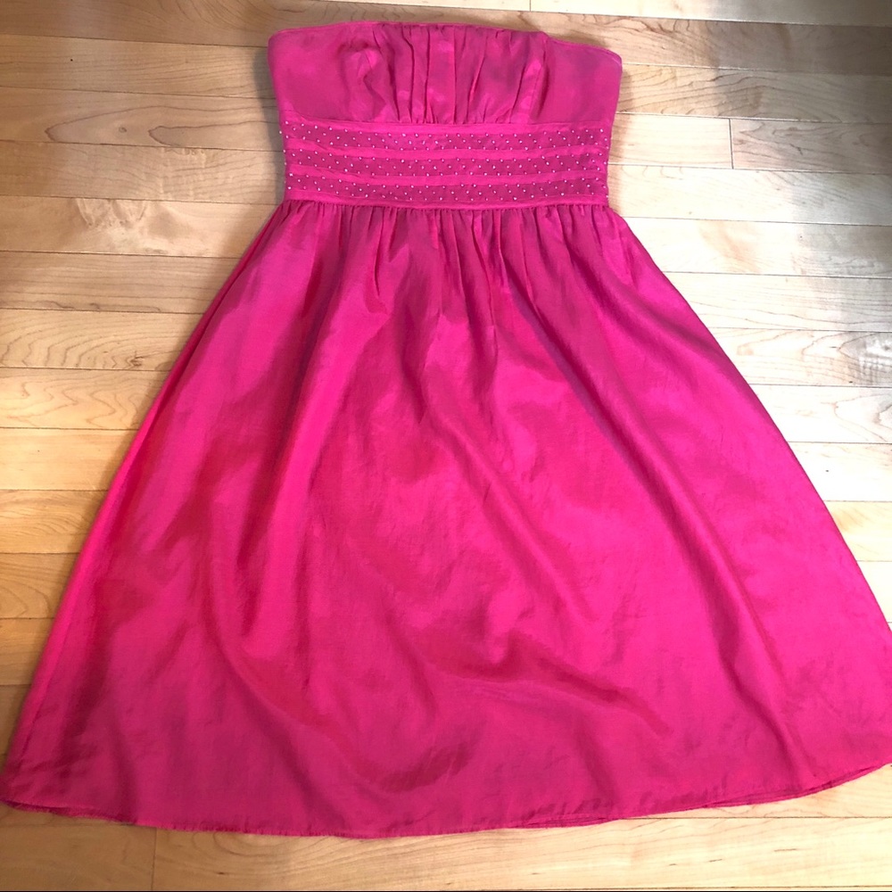 Silk Blend Beaded Strapless Lilly Pulitzer Dress